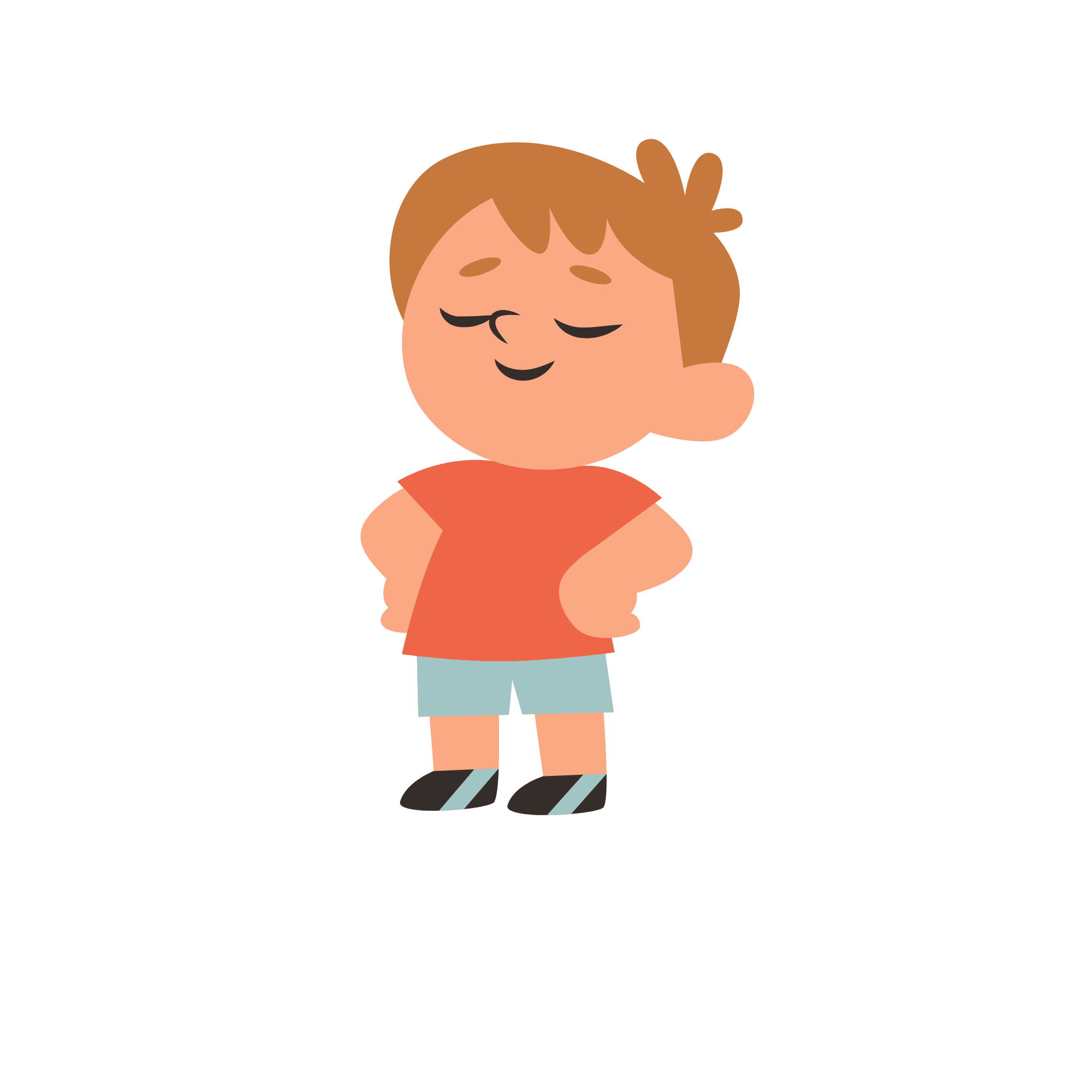 Kid with hands on hips