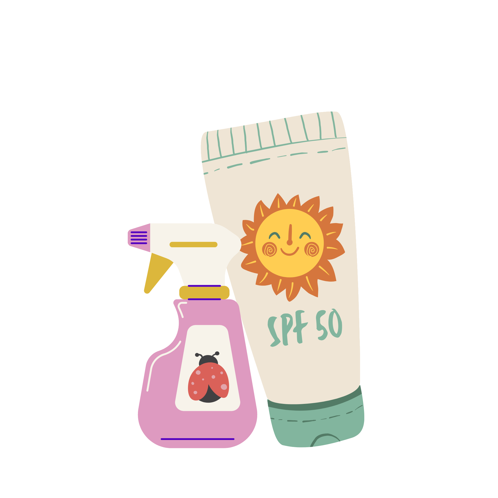 Sunscreen and bug spray