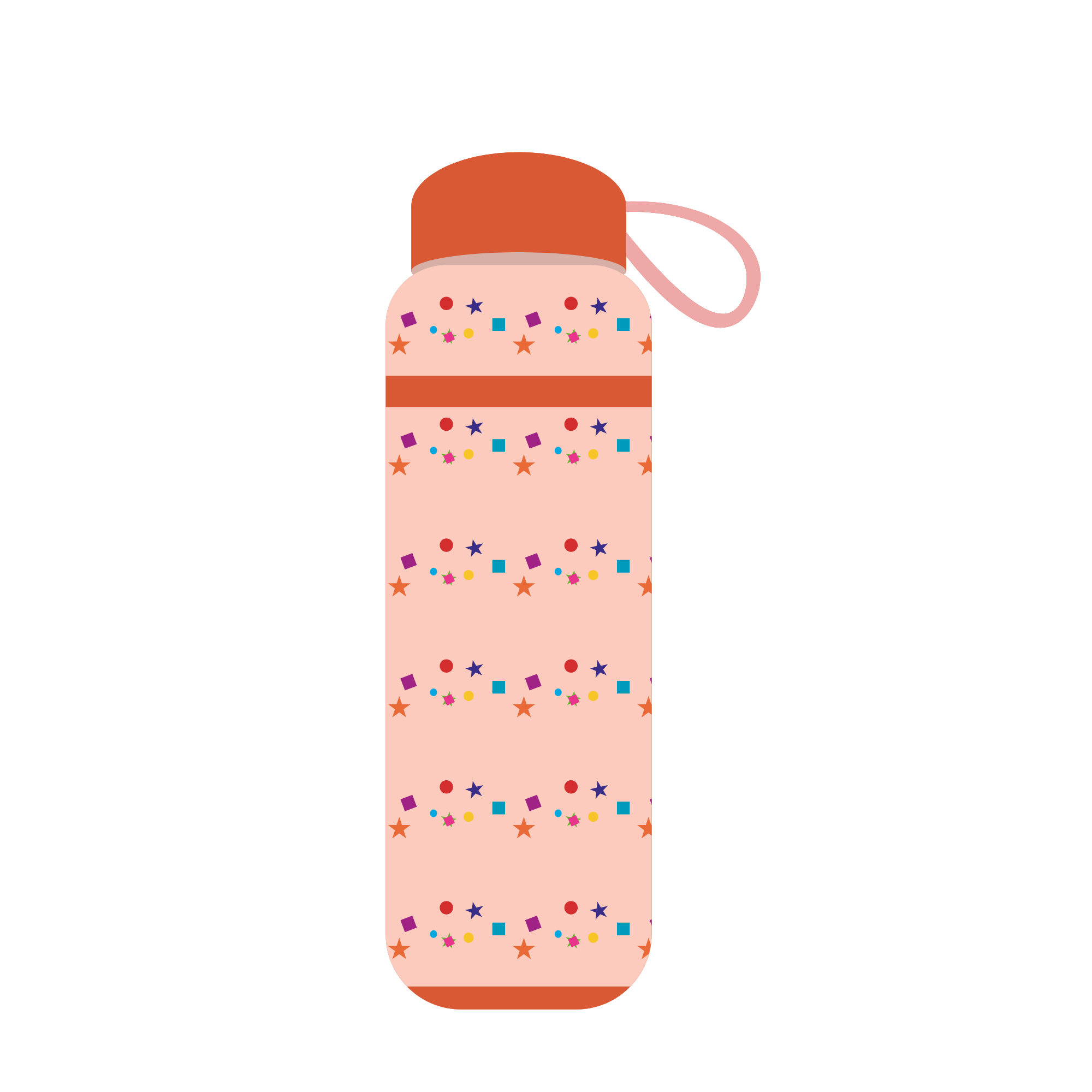 Refillable water bottle